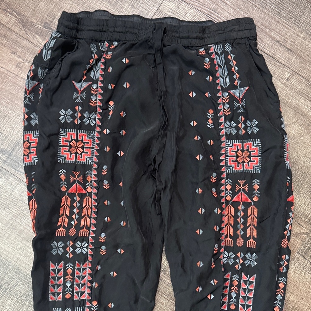 Johnny Was x Pete & Greta Embroidered Pattern jogger pants - Picture 2 of 7